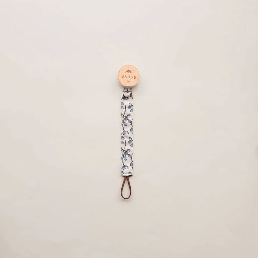 Pacifier clip | Linen - Cotton - Wood