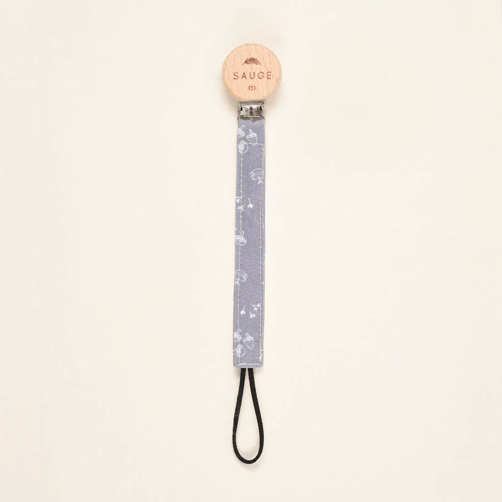 Pacifier clip | Linen - Cotton - Wood