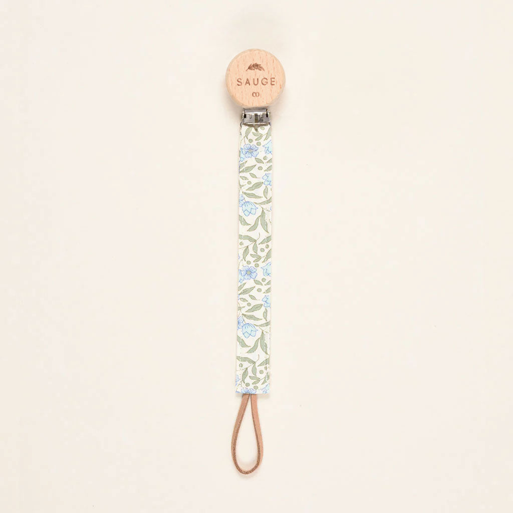 Pacifier clip | Linen - Cotton - Wood