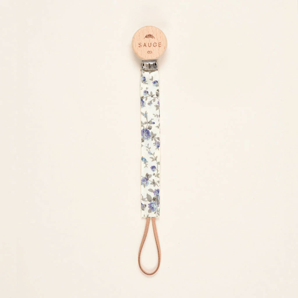Pacifier clip | Linen - Cotton - Wood
