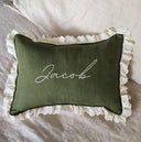 Oreillers personnalisés et volants en dentelle – plusieurs couleurs