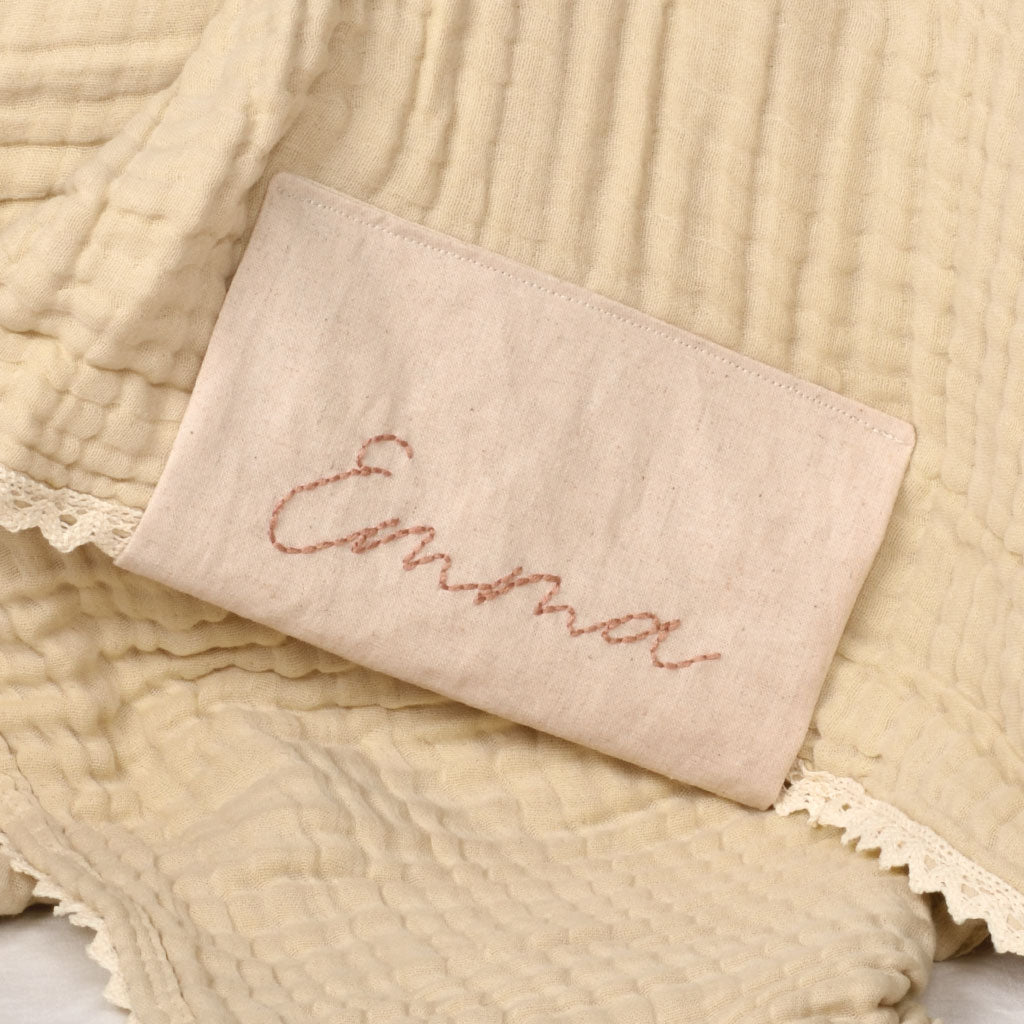 For Olivia - Ask Pink - Linen piece to personalize – Saugeco